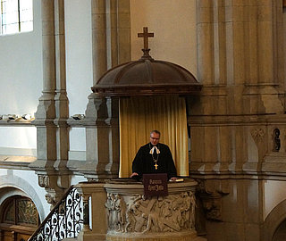 Gottesdienst in der Martin-Luther-Kirche in Dresden